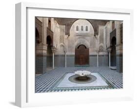 Al-Attarine Madrasa Built by Abu Al-Hasan Ali Ibn Othman, Fes, Morocco-null-Framed Photographic Print