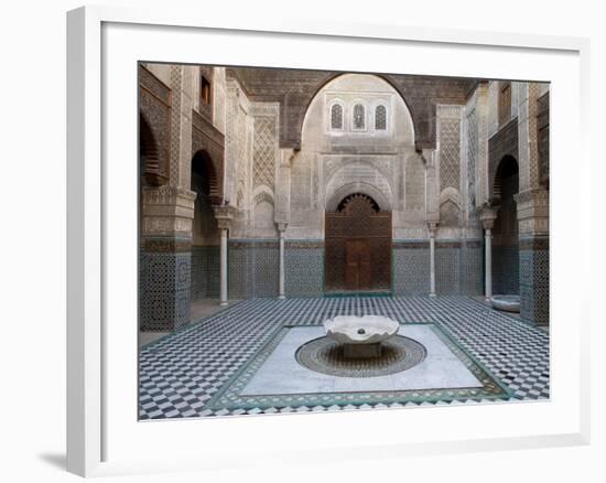 Al-Attarine Madrasa Built by Abu Al-Hasan Ali Ibn Othman, Fes, Morocco-null-Framed Photographic Print