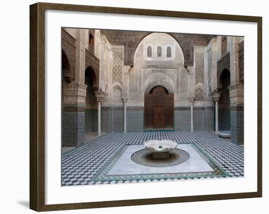 Al-Attarine Madrasa Built by Abu Al-Hasan Ali Ibn Othman, Fes, Morocco-null-Framed Photographic Print