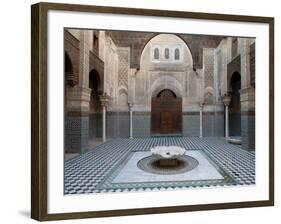 Al-Attarine Madrasa Built by Abu Al-Hasan Ali Ibn Othman, Fes, Morocco-null-Framed Photographic Print