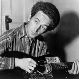 Woody Guthrie (1912-1967)-Al Aumuller-Stretched Canvas