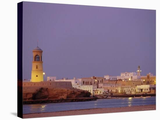 Al-Ayjah Lighthouse, Sour, Oman, Middle East-J P De Manne-Stretched Canvas