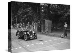 AL Bakers MG Magnette, winner of a bronze award at the MCC Torquay Rally, July 1937-Bill Brunell-Stretched Canvas