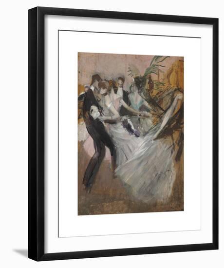 Al Ballo-Giovanni Boldini-Framed Premium Giclee Print