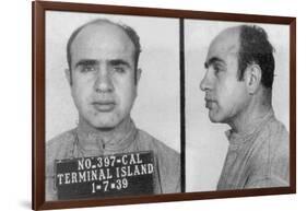 Al Capone 1939 Mug Shot-null-Framed Art Print