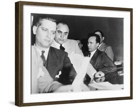 Al Capone, at the Time of His Indictment for Tax Evasion, June 5, 1931-null-Framed Photo