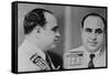 Al Capone, Prohibition Era Gangster Boss in 1931 Mug Shot Made by the Miami Police-null-Framed Stretched Canvas