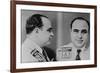 Al Capone, Prohibition Era Gangster Boss in 1931 Mug Shot Made by the Miami Police-null-Framed Art Print