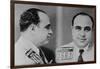 Al Capone, Prohibition Era Gangster Boss in 1931 Mug Shot Made by the Miami Police-null-Framed Art Print