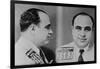 Al Capone, Prohibition Era Gangster Boss in 1931 Mug Shot Made by the Miami Police-null-Framed Art Print