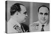 Al Capone, Prohibition Era Gangster Boss in 1931 Mug Shot Made by the Miami Police-null-Stretched Canvas