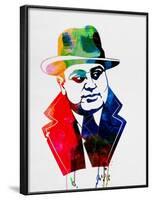 Al Capone Watercolor-Lora Feldman-Framed Art Print