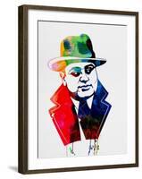 Al Capone Watercolor-Lora Feldman-Framed Art Print