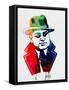 Al Capone Watercolor-Lora Feldman-Framed Stretched Canvas