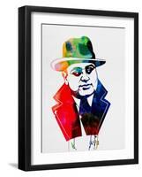 Al Capone Watercolor-Lora Feldman-Framed Art Print