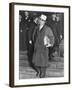 Al Capone, Winks at Photographers as He Leaves Chicago's Federal Courthouse-null-Framed Photo