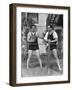 Al Capone Working Out at His Palm Island Home, Miami Beach, C.1930-null-Framed Photographic Print