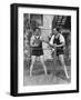 Al Capone Working Out at His Palm Island Home, Miami Beach, C.1930-null-Framed Photographic Print