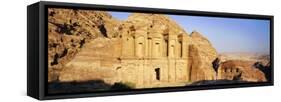 Al Deir (Ad-Deir), the Monastery, in the 'Rose Red City' of the Nabateans, Petra, Jordan-Gavin Hellier-Framed Stretched Canvas