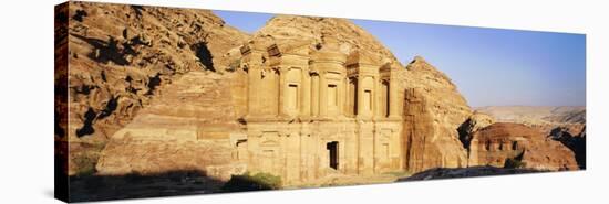 Al Deir (Ad-Deir), the Monastery, in the 'Rose Red City' of the Nabateans, Petra, Jordan-Gavin Hellier-Stretched Canvas