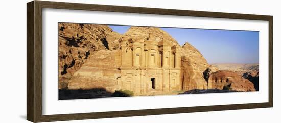 Al Deir (Ad-Deir), the Monastery, in the 'Rose Red City' of the Nabateans, Petra, Jordan-Gavin Hellier-Framed Photographic Print