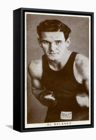 Al Delaney, Canadian Boxer, 1938-null-Framed Stretched Canvas