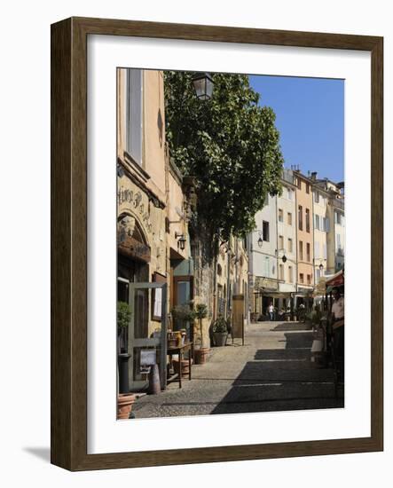 Al Fresco Restaurants, Place Forum Des Cardeurs, Aix-En-Provence, Bouches-Du-Rhone, Provence, Franc-Peter Richardson-Framed Photographic Print