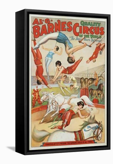 Al G. Barnes Circus - Quality Circus of the World Poster-null-Framed Stretched Canvas