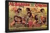 Al G. Barnes Trained Wild Animal Circus-null-Stretched Canvas
