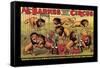 Al G. Barnes Trained Wild Animal Circus-null-Framed Stretched Canvas