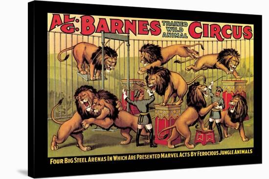 Al G. Barnes Trained Wild Animal Circus-null-Stretched Canvas