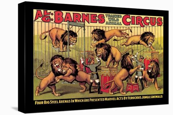 Al G. Barnes Trained Wild Animal Circus-null-Stretched Canvas