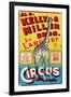 "Al G. Kelly & Miller Bros. 2nd Largest Circus: the Tallest Animal on Earth", Circa 1941-null-Framed Premium Giclee Print