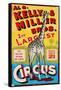 "Al G. Kelly & Miller Bros. 2nd Largest Circus: the Tallest Animal on Earth", Circa 1941-null-Framed Stretched Canvas