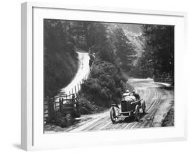 Al Guinness in a Sunbeam, Isle of Man Tt Race, 1914-null-Framed Photographic Print