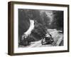 Al Guinness in a Sunbeam, Isle of Man Tt Race, 1914-null-Framed Photographic Print