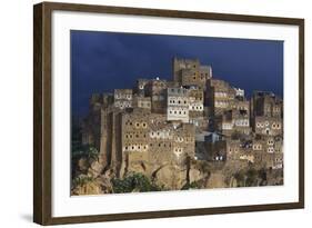 Al Hajjarah Village, Djebel Haraz, Yemen, Middle East-Bruno Morandi-Framed Photographic Print