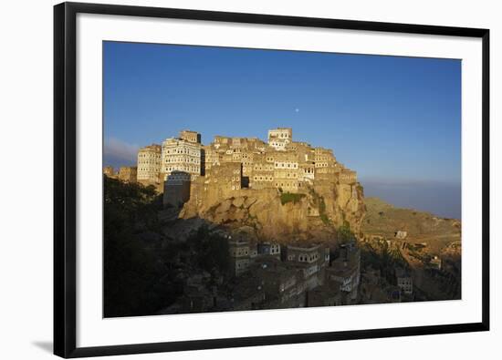 Al Hajjarah Village, Djebel Haraz, Yemen, Middle East-Bruno Morandi-Framed Photographic Print