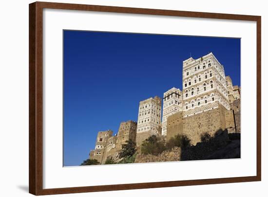 Al Hajjarah Village, Djebel Haraz, Yemen, Middle East-Bruno Morandi-Framed Photographic Print