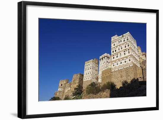 Al Hajjarah Village, Djebel Haraz, Yemen, Middle East-Bruno Morandi-Framed Photographic Print