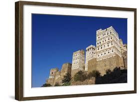 Al Hajjarah Village, Djebel Haraz, Yemen, Middle East-Bruno Morandi-Framed Photographic Print