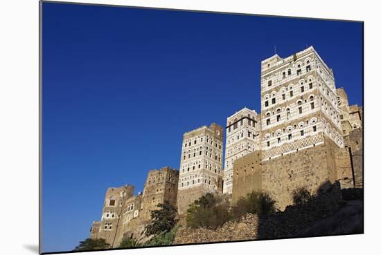 Al Hajjarah Village, Djebel Haraz, Yemen, Middle East-Bruno Morandi-Mounted Photographic Print