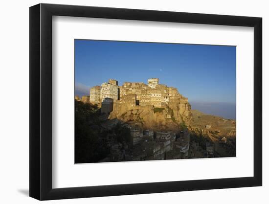 Al Hajjarah Village, Djebel Haraz, Yemen, Middle East-Bruno Morandi-Framed Photographic Print