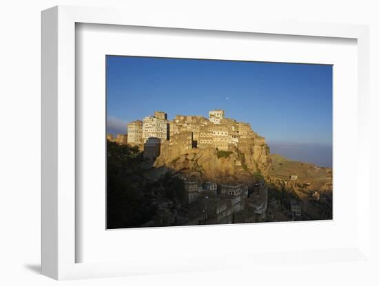 Al Hajjarah Village, Djebel Haraz, Yemen, Middle East-Bruno Morandi-Framed Photographic Print