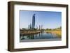 Al Hamra tower and the Al Shaheed Park, Kuwait City, Kuwait, Middle East-Michael Runkel-Framed Photographic Print