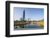 Al Hamra tower and the Al Shaheed Park, Kuwait City, Kuwait, Middle East-Michael Runkel-Framed Photographic Print