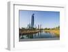 Al Hamra tower and the Al Shaheed Park, Kuwait City, Kuwait, Middle East-Michael Runkel-Framed Photographic Print