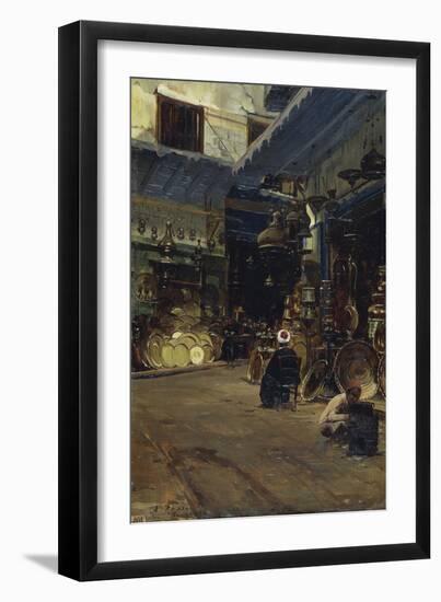 Al Han-Halil (Cairo), 1891, Painting by Alberto Rossi (1858-1936), Oil on Wood, 44X29 Cm-null-Framed Giclee Print