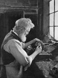 A Watch Cap Maker at Work, 1911-1912-AL Hitchin-Framed Giclee Print
