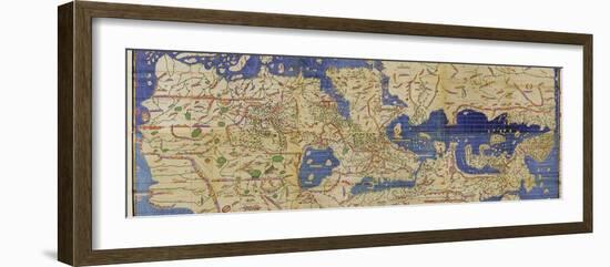 Al-Idrisi's World Map, 1154-Library of Congress-Framed Photographic Print